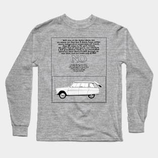 1960s FRENCH ESTATE CAR - advert Long Sleeve T-Shirt